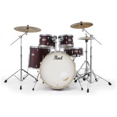 Pearl Export fusion 20" + pack HWP-834  + pack cymbales PX Satin Scarlet - Vue 1